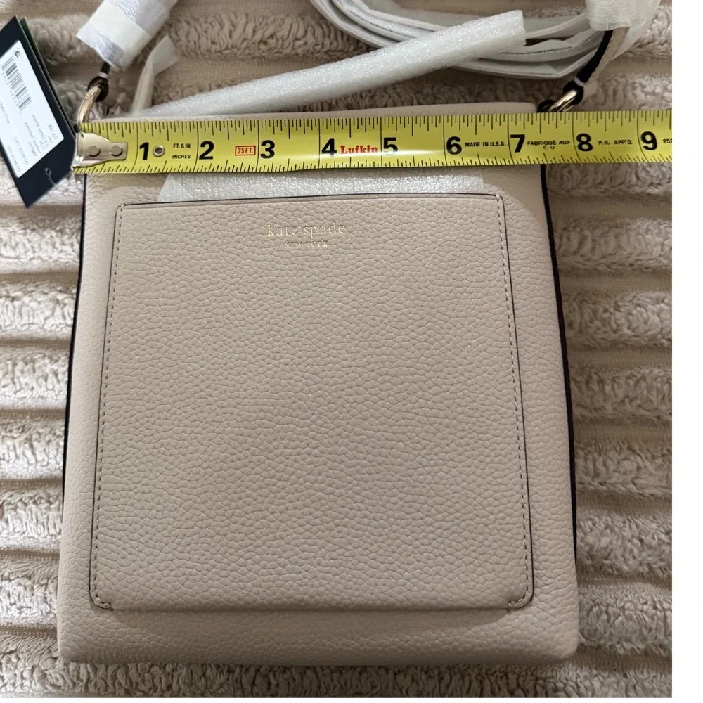 Kate Spade New York Ava Small Swingpack‎ Beige Pebbled Leather